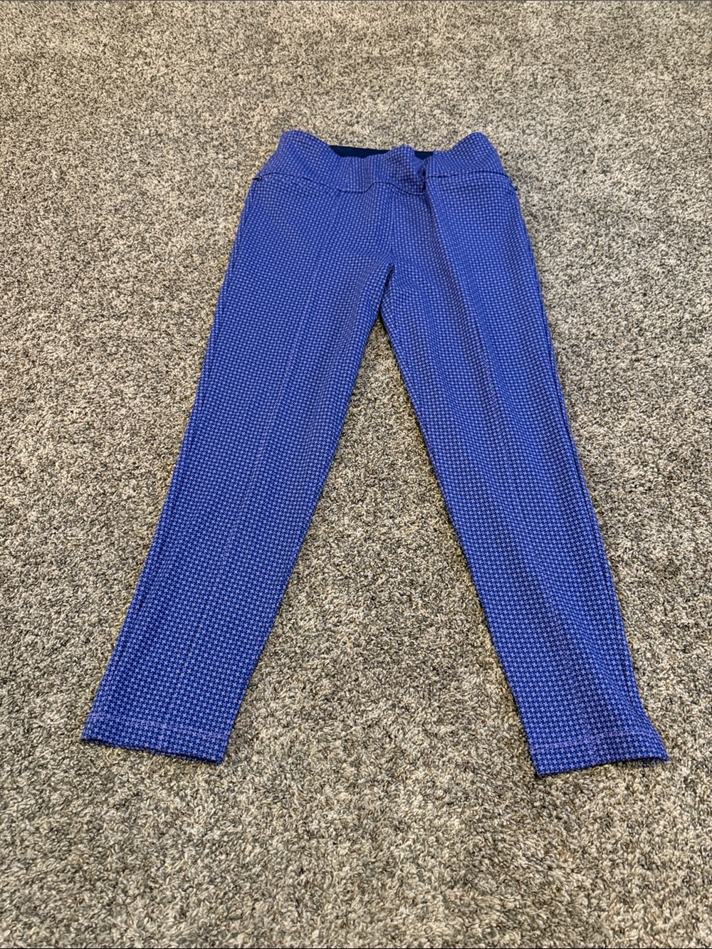 Betabrand Purple Textured Ponte Leggings Petite Medium